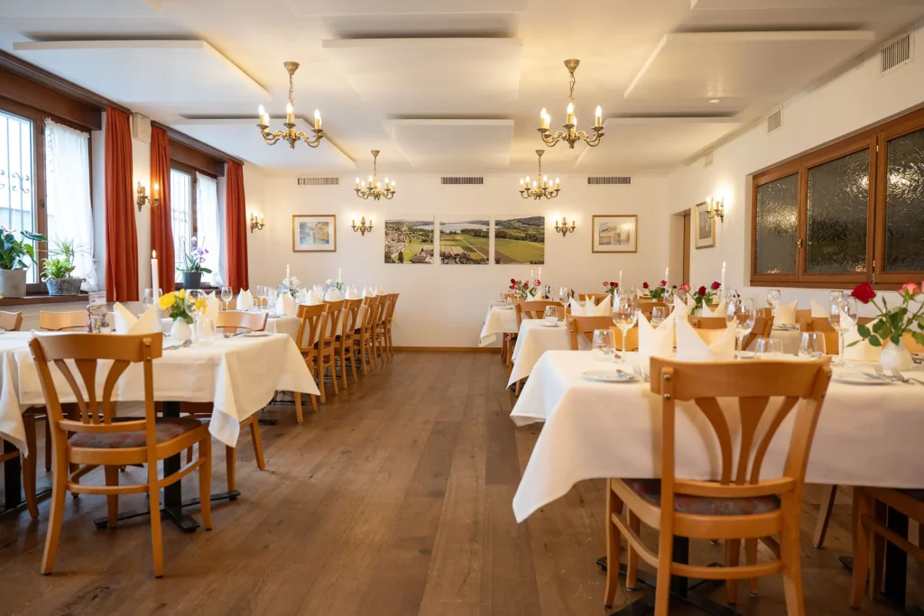 Anlass feiern im Restaurant Hallwyl in Seengen
